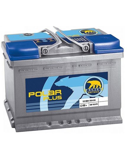 Baren Аккумулятор Polar Blu 7905630 730А (80 А/ч) Фото 3