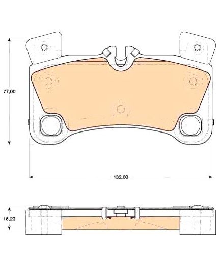 TRW Колодки дисковые задние