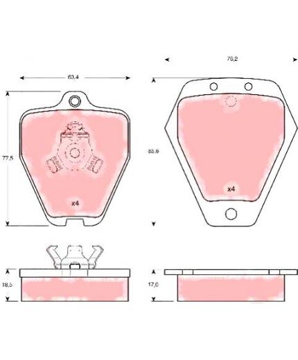 TRW Колодки дисковые передние