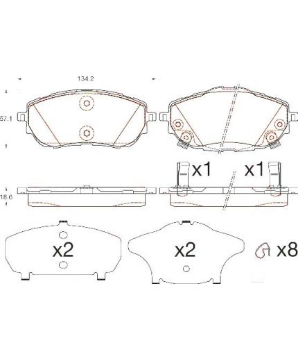TRW Колодки дисковые передние Фото 2