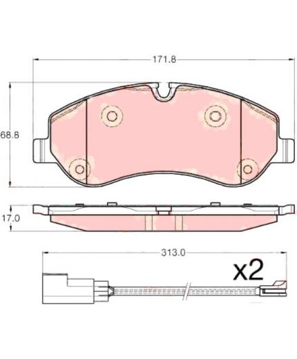 TRW Колодки дисковые передние