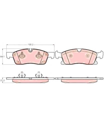 TRW Колодки дисковые передние Фото 2