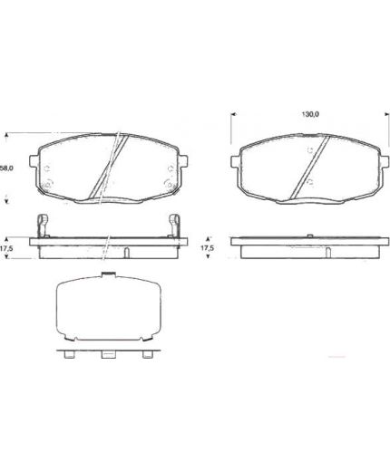 TRW Колодки дисковые передние
