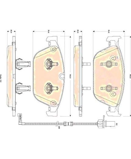 TRW Колодки дисковые
