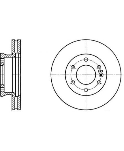 ATE Тормозной диск передний