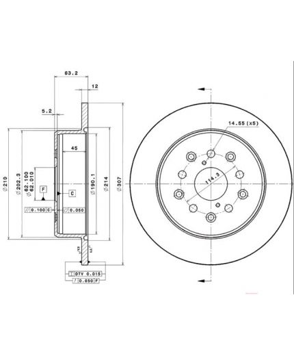 BREMBO Тормозной диск задний Фото 2