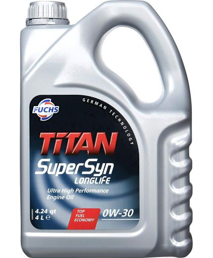 Моторное масло FUCHS TITAN Supersyn LONGLIFE 0W-30 4л
