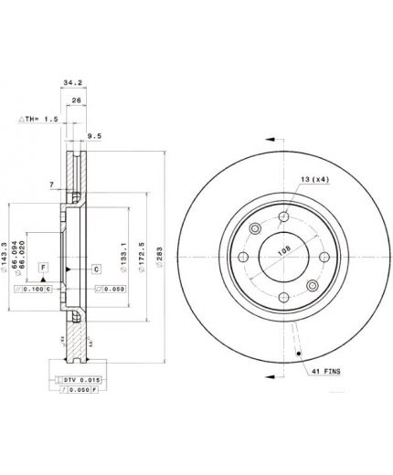 BREMBO Тормозной диск Фото 2