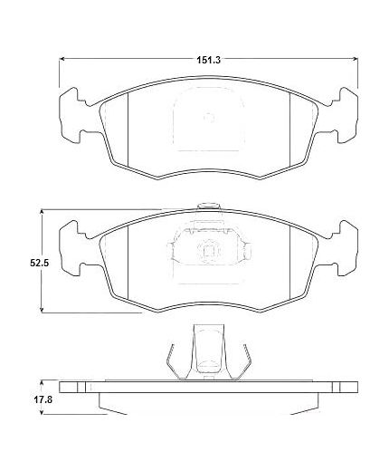 TRW Колодки дисковые