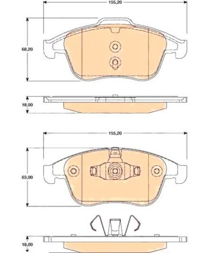 TRW Колодки дисковые