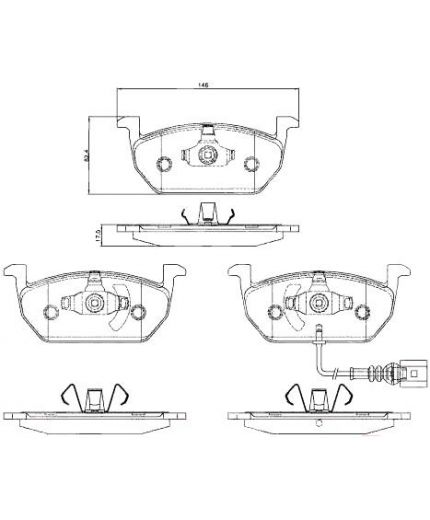 TRW Колодки дисковые передние