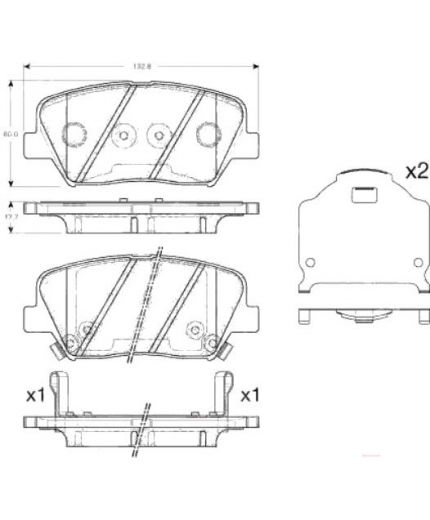 TRW Колодки дисковые передние
