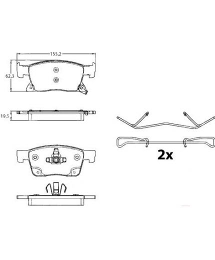 TRW Колодки дисковые передние