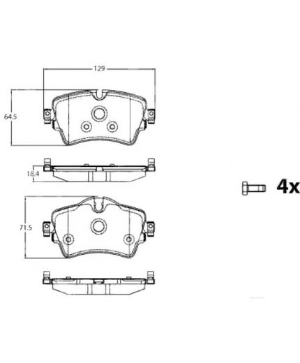 TRW Колодки дисковые