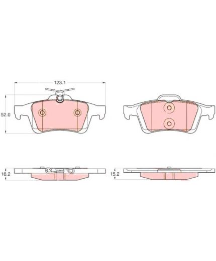 TRW Колодки дисковые