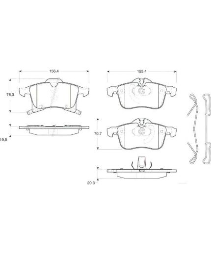TRW Колодки дисковые передние