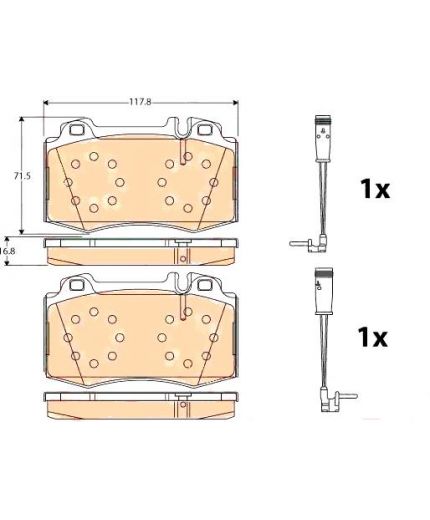 TRW Колодки дисковые передние