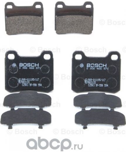 BOSCH Колодки дисковые задние