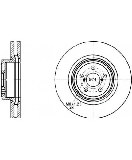 ATE Тормозной диск передний
