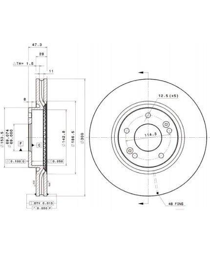 BREMBO Тормозной диск передний Фото 2