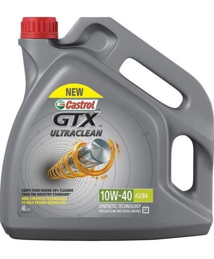 Моторное масло CASTROL GTX UltraClean 10W-40 A3/B4 4л