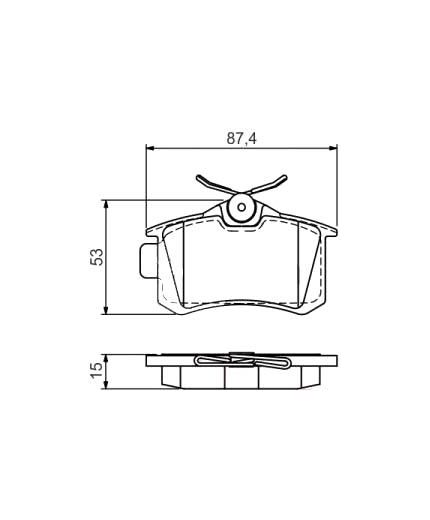 BOSCH Колодки дисковые