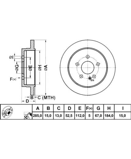 ATE Тормозной диск