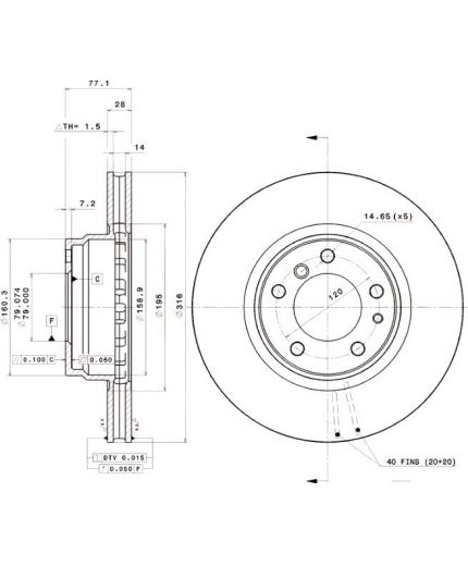 BREMBO Тормозной диск Фото 2