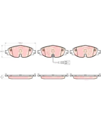 TRW Колодки дисковые передние Фото 2