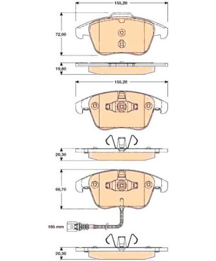 TRW Колодки дисковые передние Фото 2