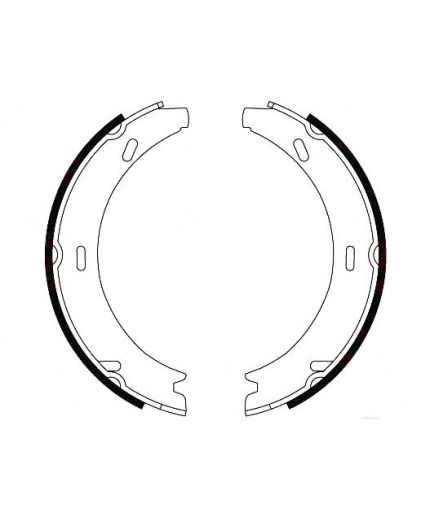 TRW Колодки барабанные задние