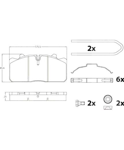TRW Колодки дисковые