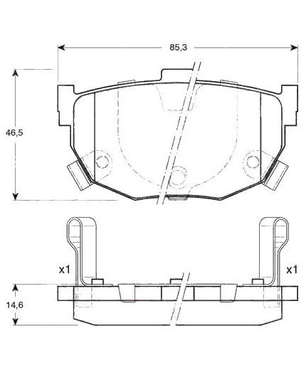 TRW Колодки дисковые задние Фото 2