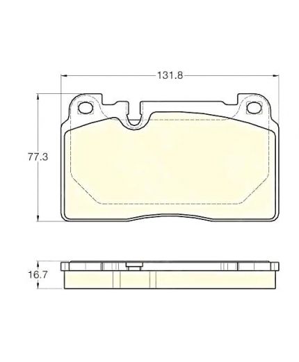 TRW Колодки дисковые передние