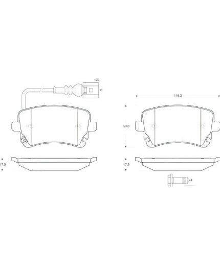 TRW Колодки дисковые задние Фото 2