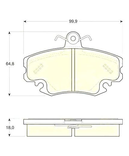 TRW Колодки дисковые