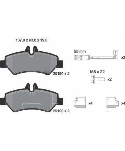 Textar Колодки дисковые задние Фото 2