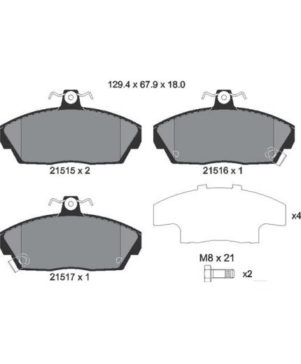 Textar Колодки дисковые