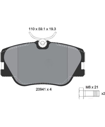 Textar Колодки дисковые передние Фото 2