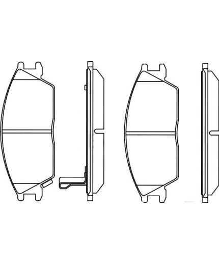 BOSCH Колодки дисковые передние