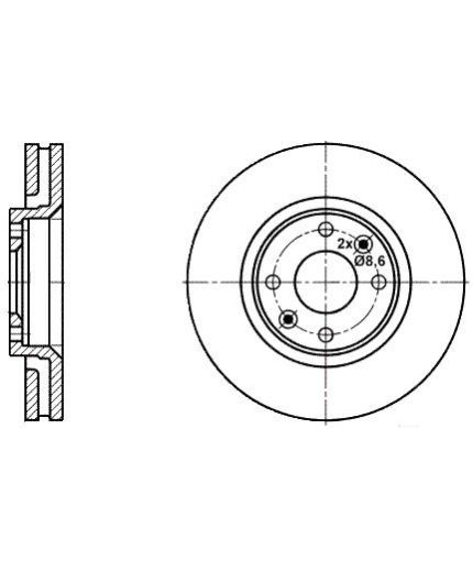 ATE Тормозной диск передний