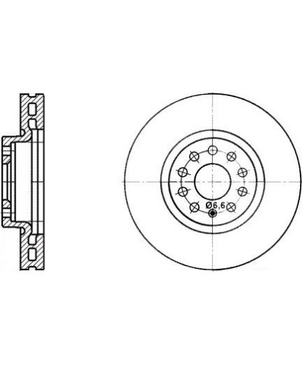 ATE Тормозной диск передний