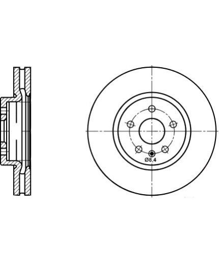 ATE Тормозной диск передний