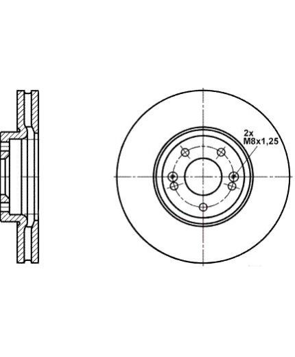 ATE Тормозной диск передний