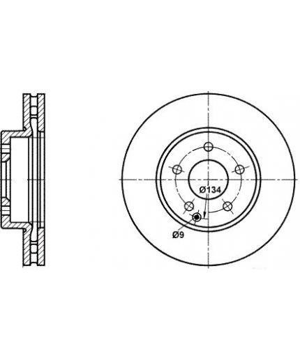 ATE Тормозной диск передний