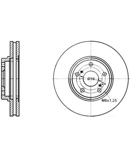 ATE Тормозной диск передний