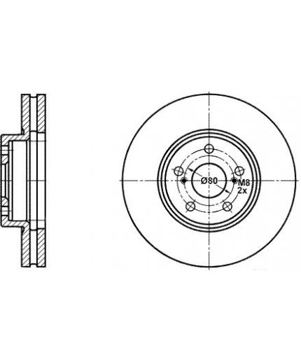 ATE Тормозной диск передний