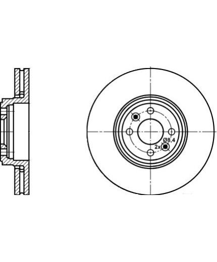 ATE Тормозной диск передний