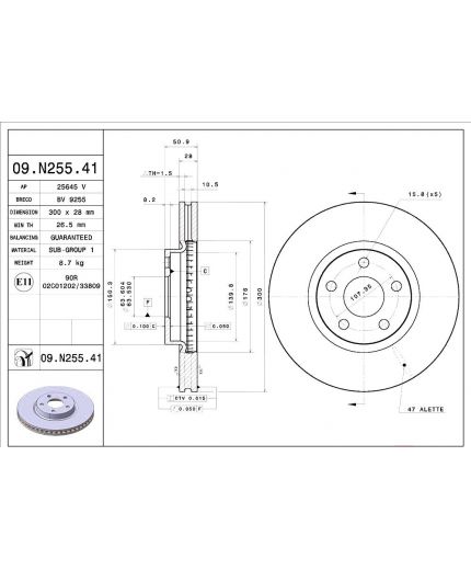 BREMBO Тормозной диск передний