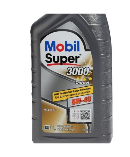 Моторное масло MOBIL Super 3000 X1 Diesel 5W-40 1л